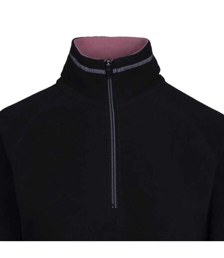 Womens/ladies skylar fleece top black/light mulberry Trespass