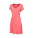 Mountain Warehouse Womens/Ladies Essentials Lora Plain Skater Dress (Coral) - UTMW2391