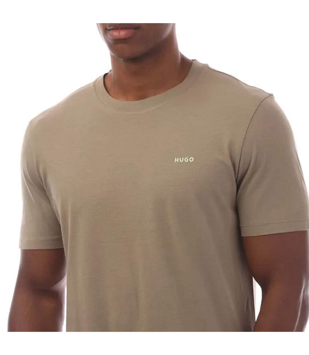 T-shirt Style Logo Dero222 Homme Marron Hugo-4