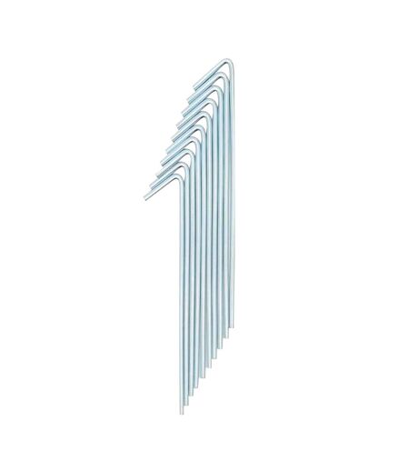 7 Piquets De Tente En Acier Taille Unique Argent Regatta