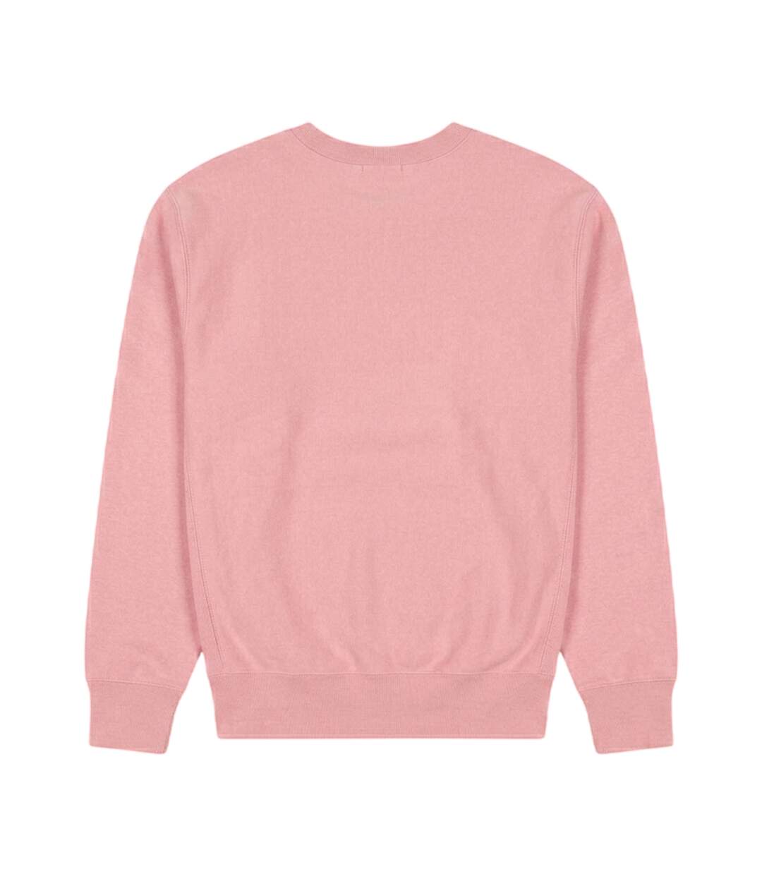 Mens Crew Neck Regular Long-sleeved Sweatshirt Pink Champion-2