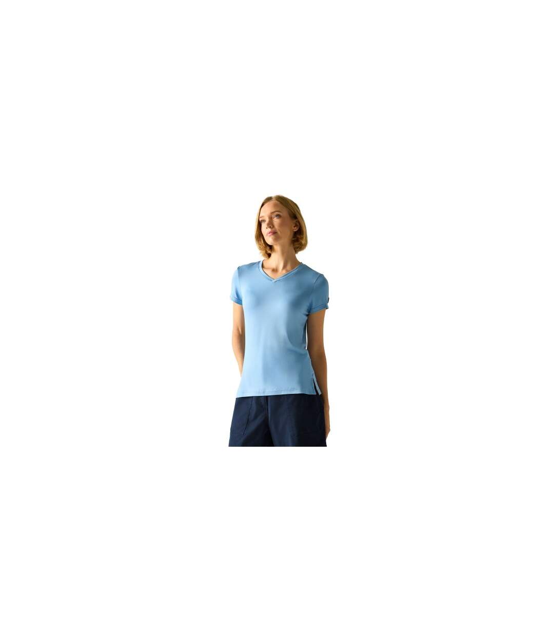 Womens/ladies Elkie T-shirt Denim Blue Regatta-1