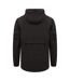 Mens pullover half-zip jacket black Front Row