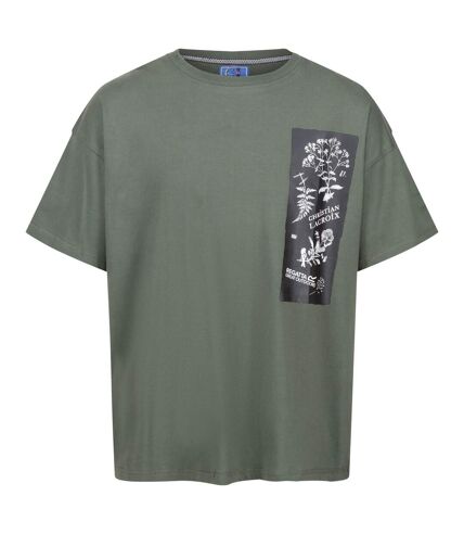 Regatta Mens Christian Lacroix Aramon Flower T-Shirt (Dark Khaki) - UTRG8814