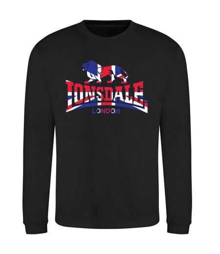 Sweat Motif/style Union Jack Homme Noir Lonsdale