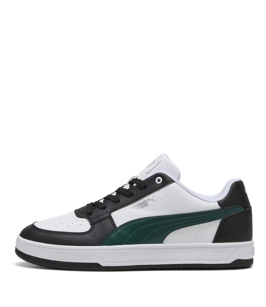 Mens Caven 2.0 Logo Trainers White Green Black Puma-2