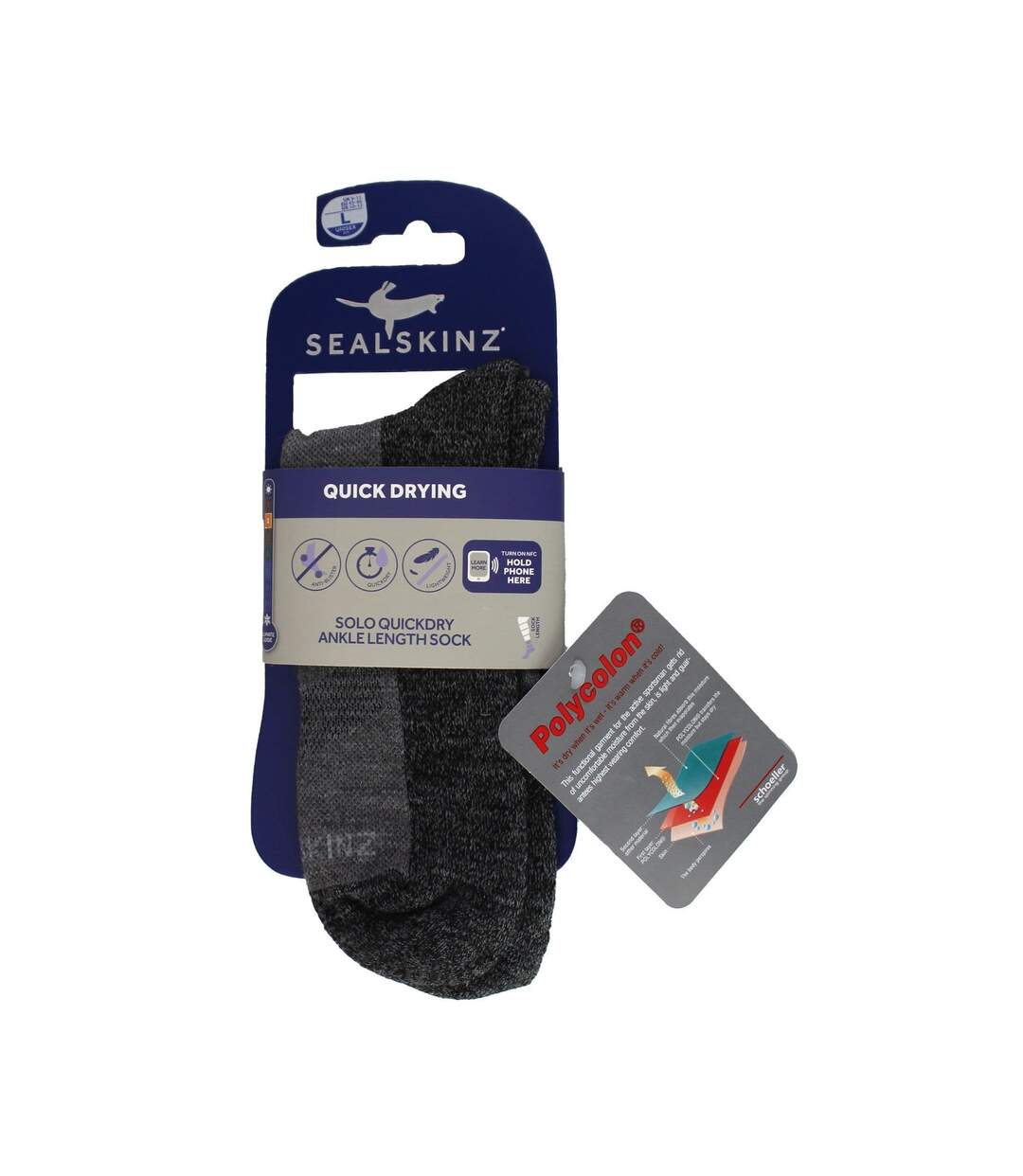 Quick-Dry Ankle Socks for Men - 1 Pack Solo Socks-2