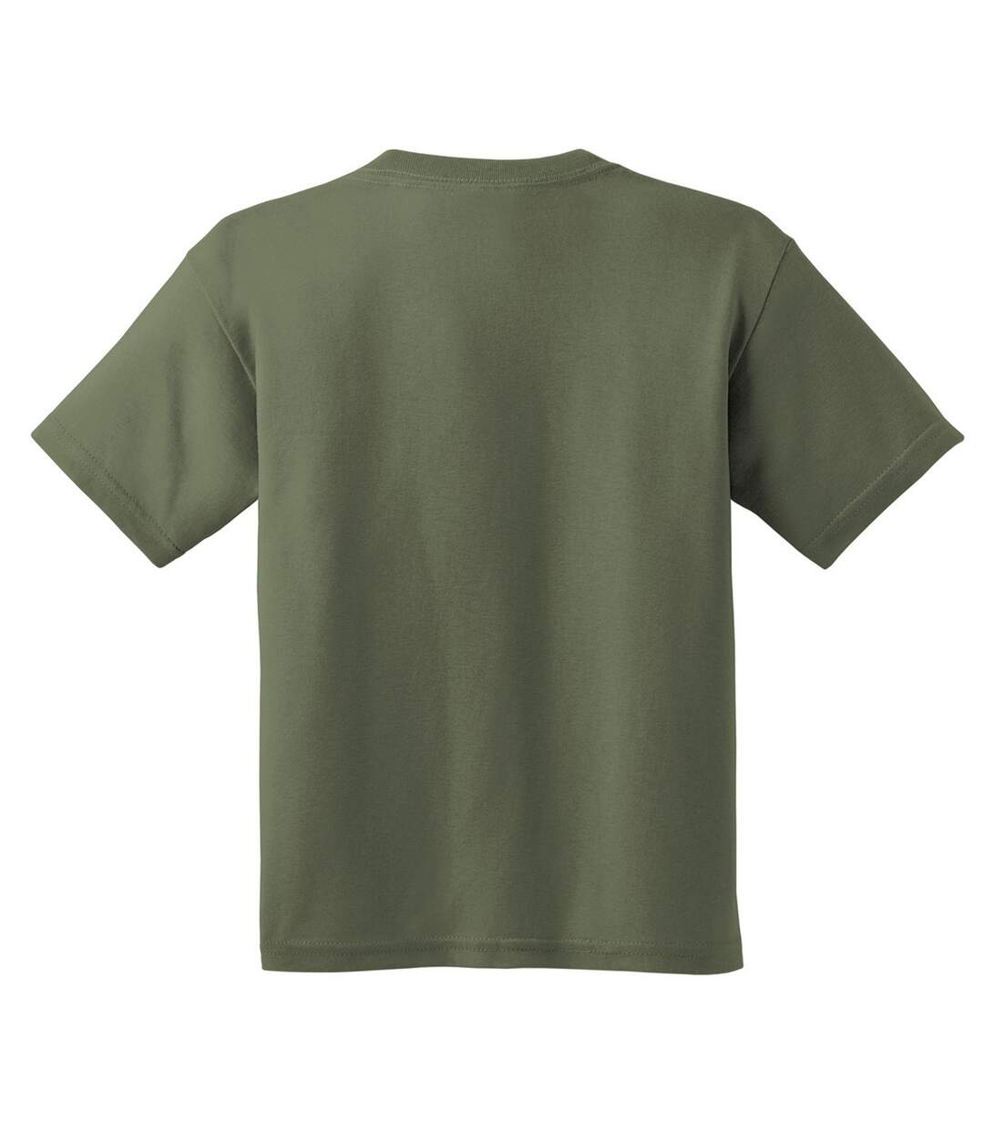 Youth Unisex Heavy Cotton T-shirt Military Green Gildan-2