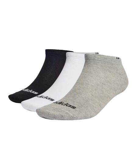 Lot de 3 paires de chaussettes blanches/noires/grises homme adidas low