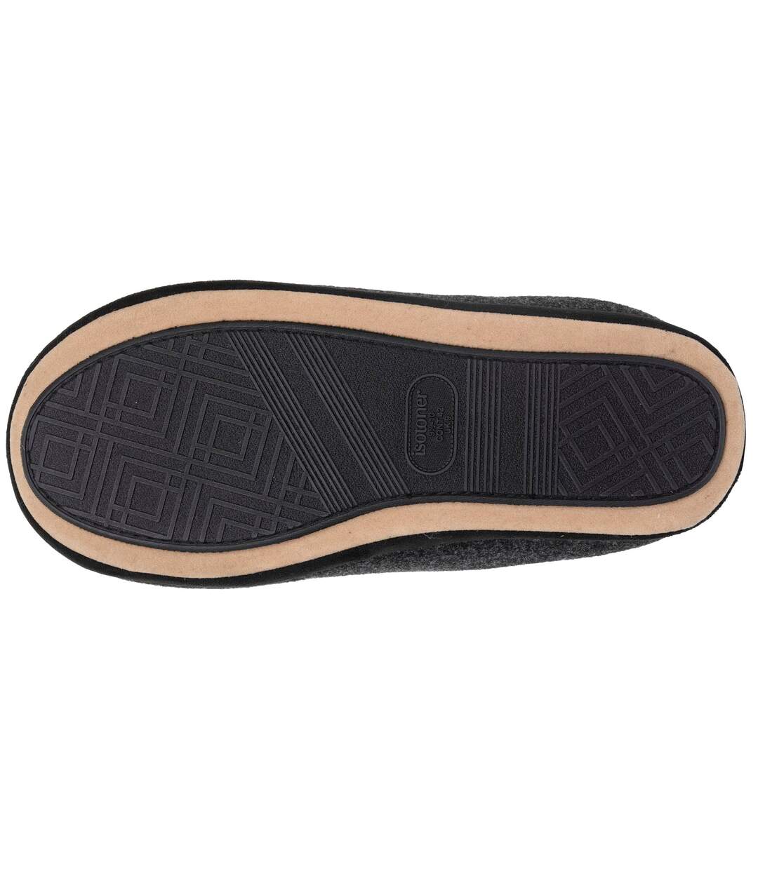 Isotoner Chaussons Mules homme polaire, chauds, semelle confort-4