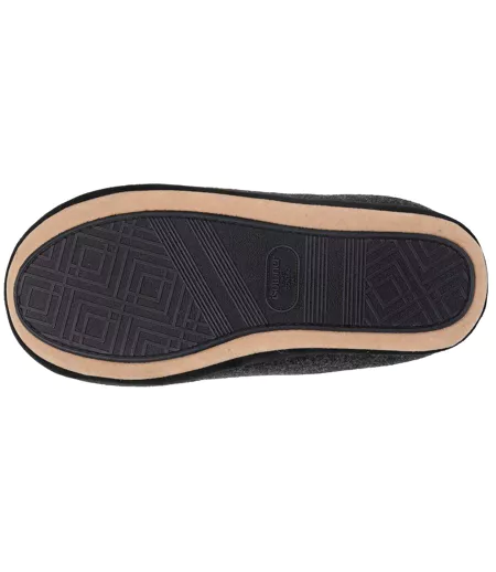 Isotoner Chaussons Mules homme polaire, chauds, semelle confort