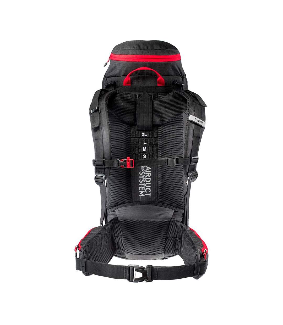 Sac À Dos Stone Adulte Taille Unique Noir Rouge Vif Hi-Tec-2