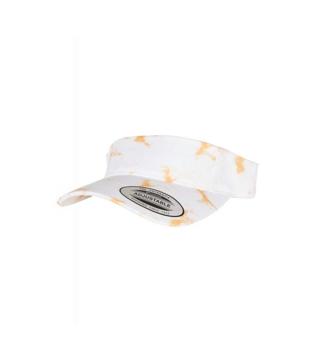 Unisex adult flexfit batik dye visor cap orange/white Yupoong-3