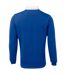 Front Row Long Sleeve Classic Rugby Polo Shirt (Royal/White)