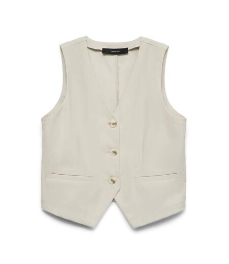 Gilet beige femme vero moda petrine