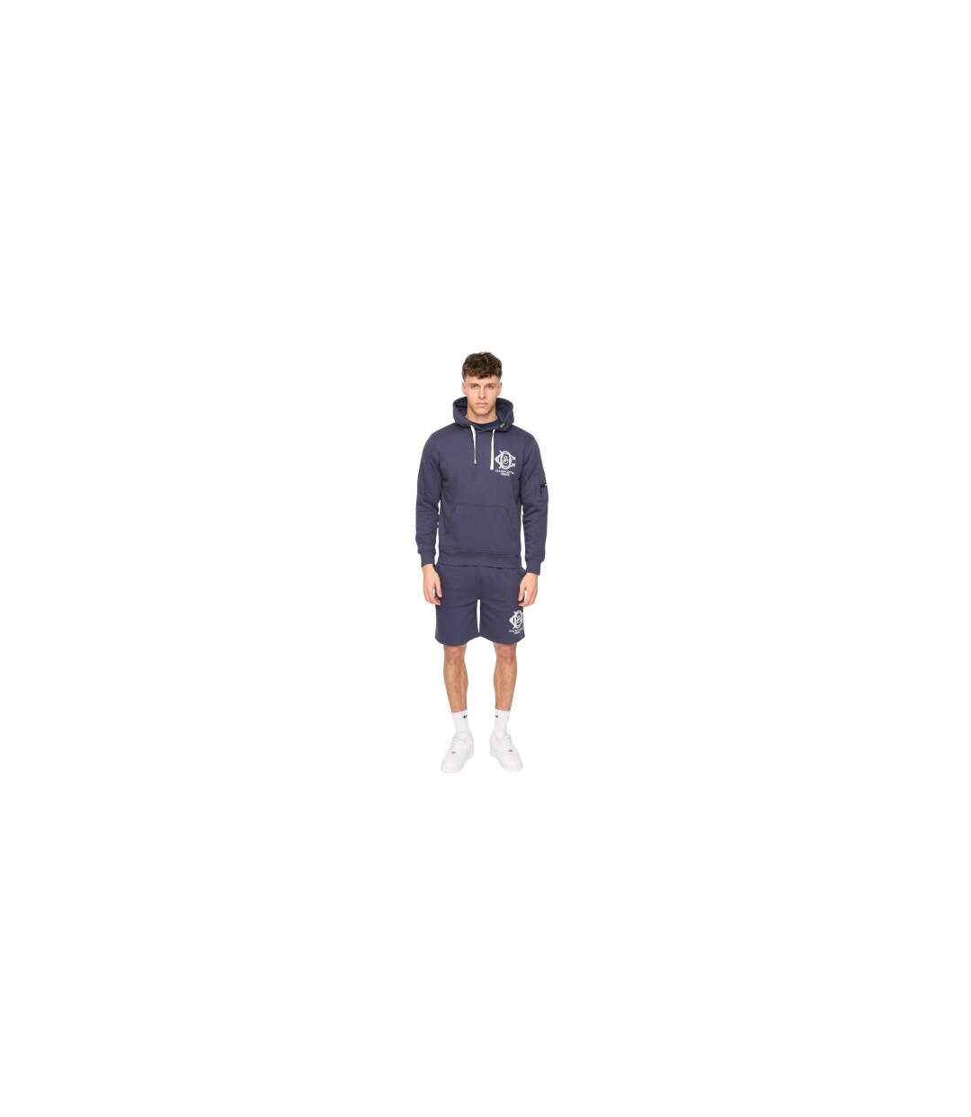 Mens Randolph Hoodie Bleu Marine Duck And Cover-1