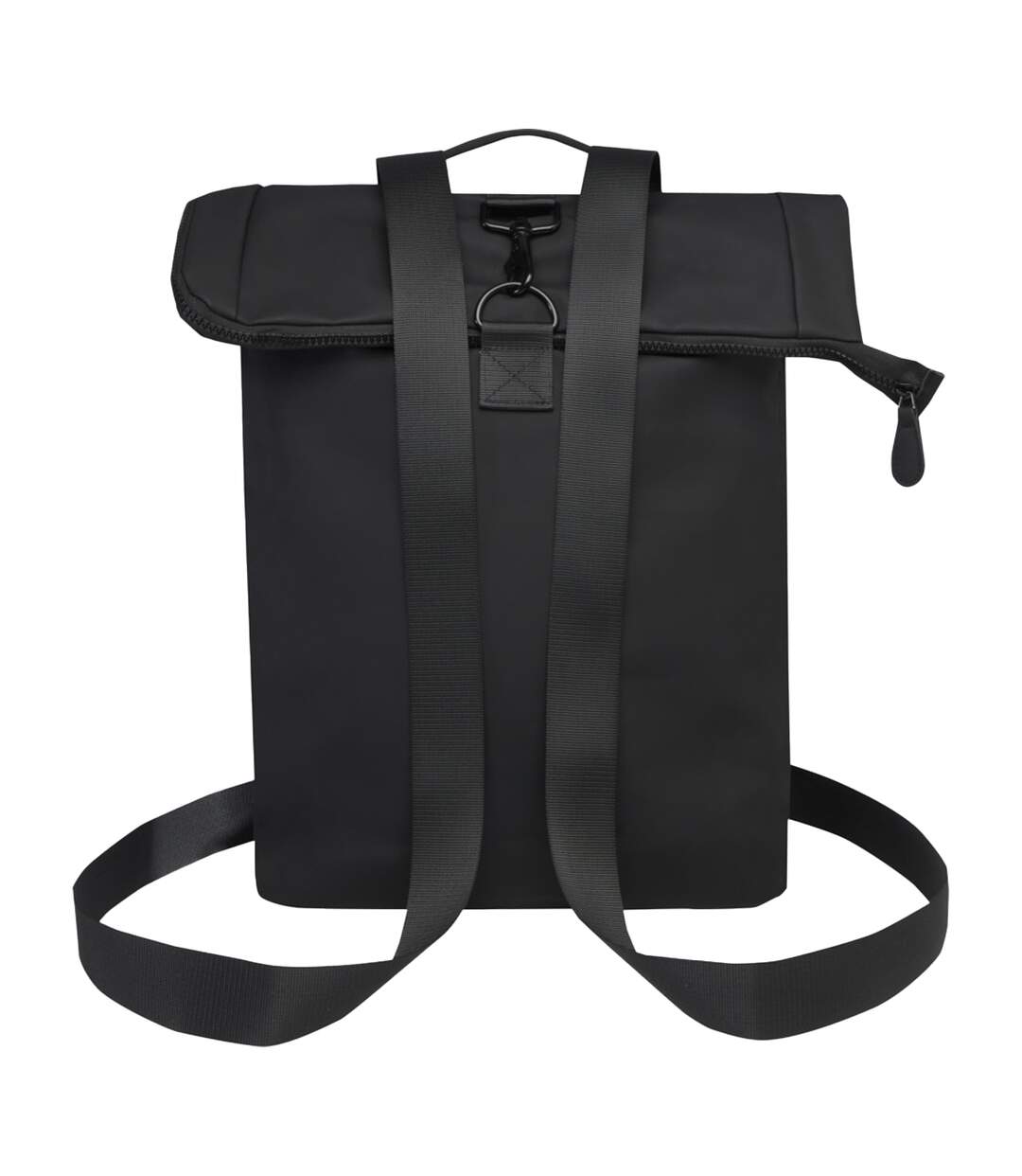 Turner roll top 12l laptop backpack one size solid black Floso-2