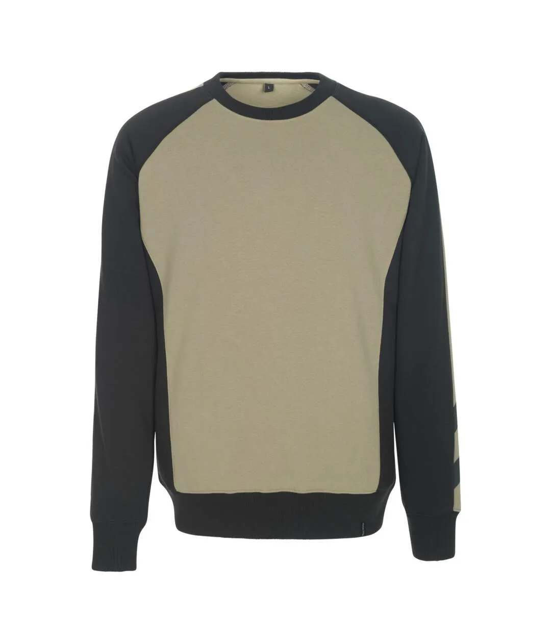 Mens Witten Unique Sweatshirt Light Khaki Black Mascot-1