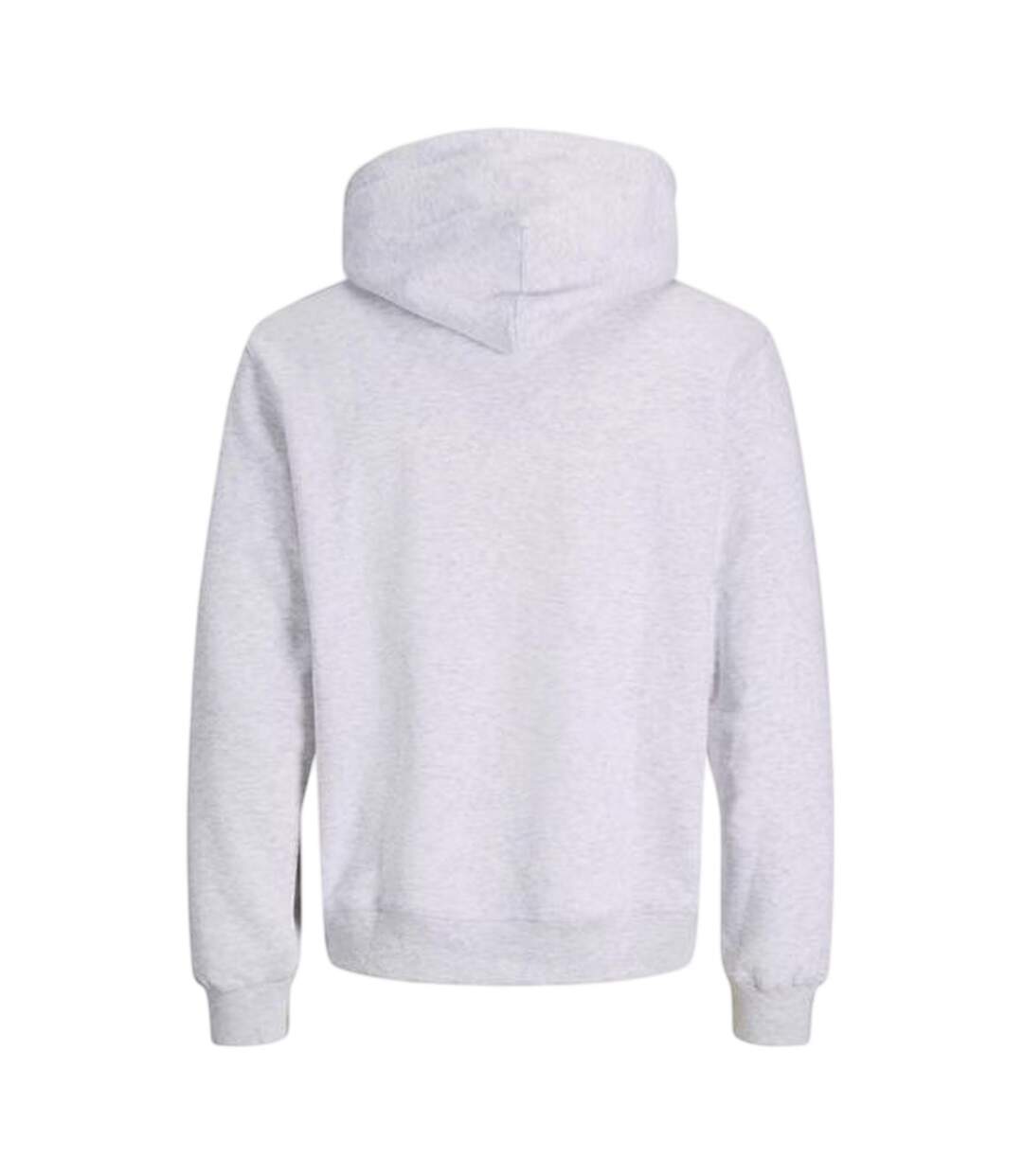 Mens Logo Hoodie Bright White Jack And Jones-2