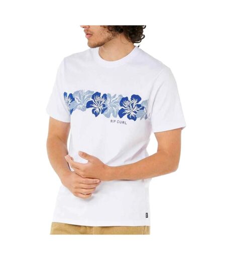 T-Shirt blanc homme rip curl hibiscus