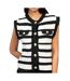 Gilet noir/blanc femme an'ge romy-1