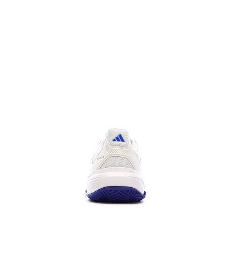 Baskets blanches/bleu homme adidas courtjam