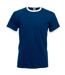 Fruit Of The Loom Mens Ringer Short Sleeve T-Shirt (Navy/White) - UTBC342-1