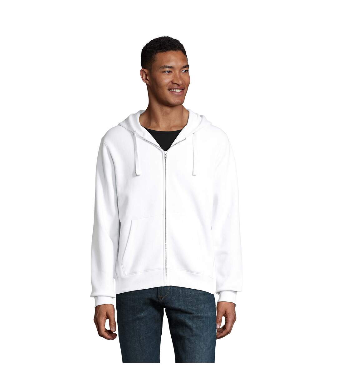 Veste À Capuche Spike Homme Blanc SOLS-1