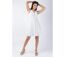 Robe courte tendance MAURINE blanche doublée Coton Du Monde-2