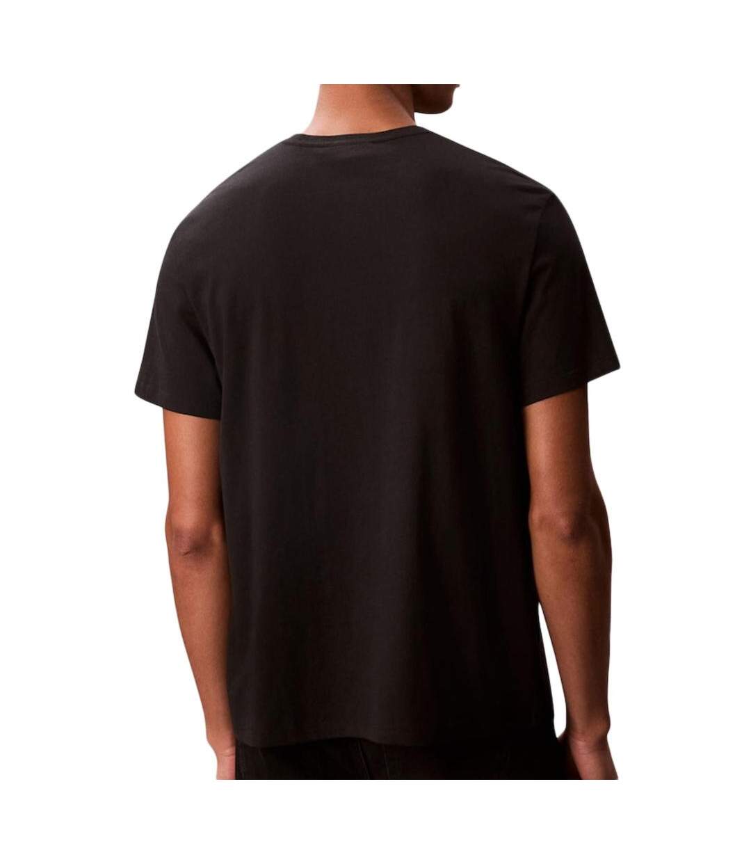 T-shirt noir homme calvin klein jeans ss 20s eu-2