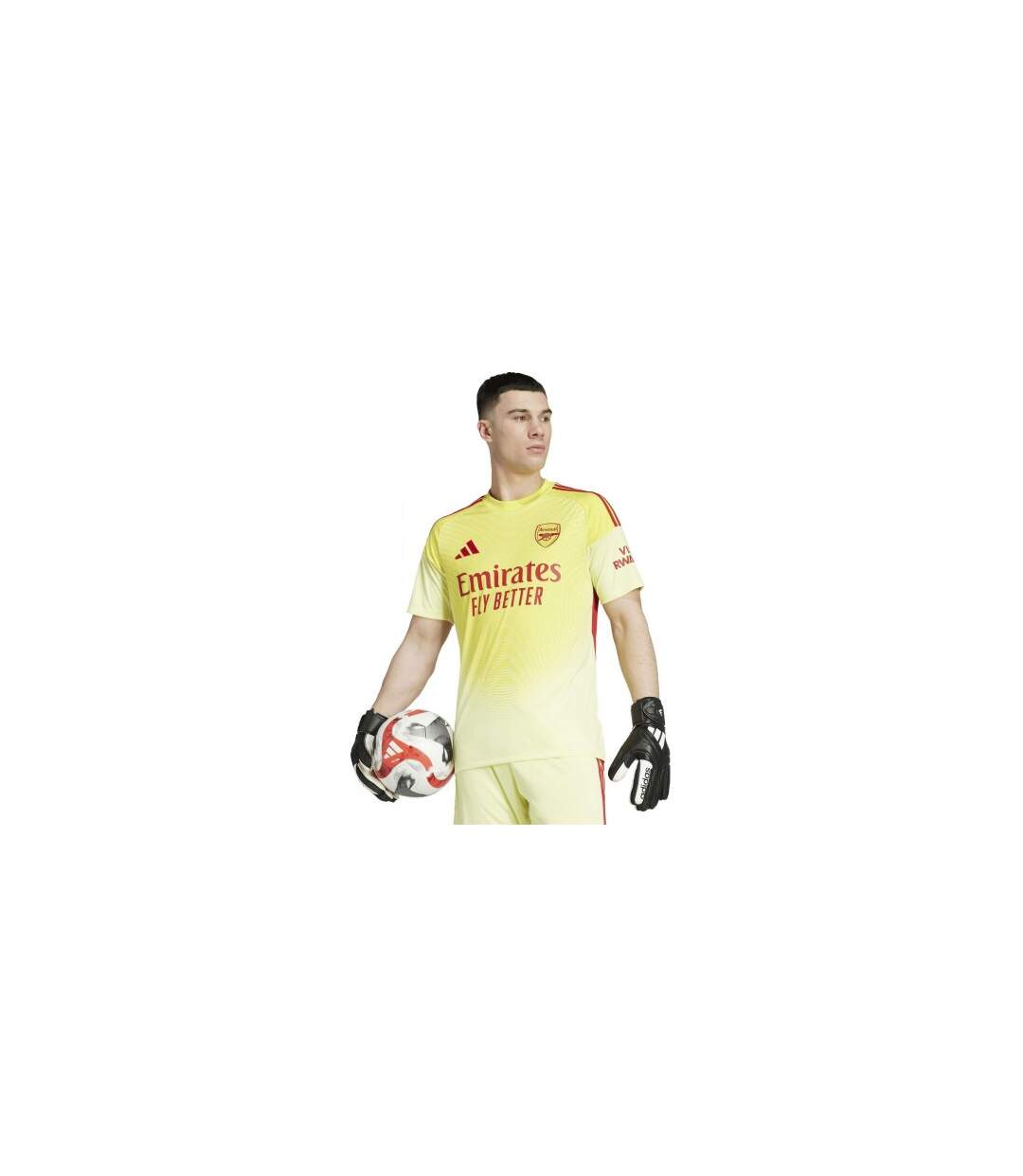 Mens Arsenal Fc Goalkeeper Jersey Yellow Red Adidas-1