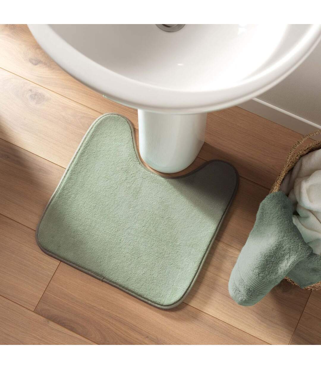 Tapis Contour WC Vitamine 45x45cm Sauge-4