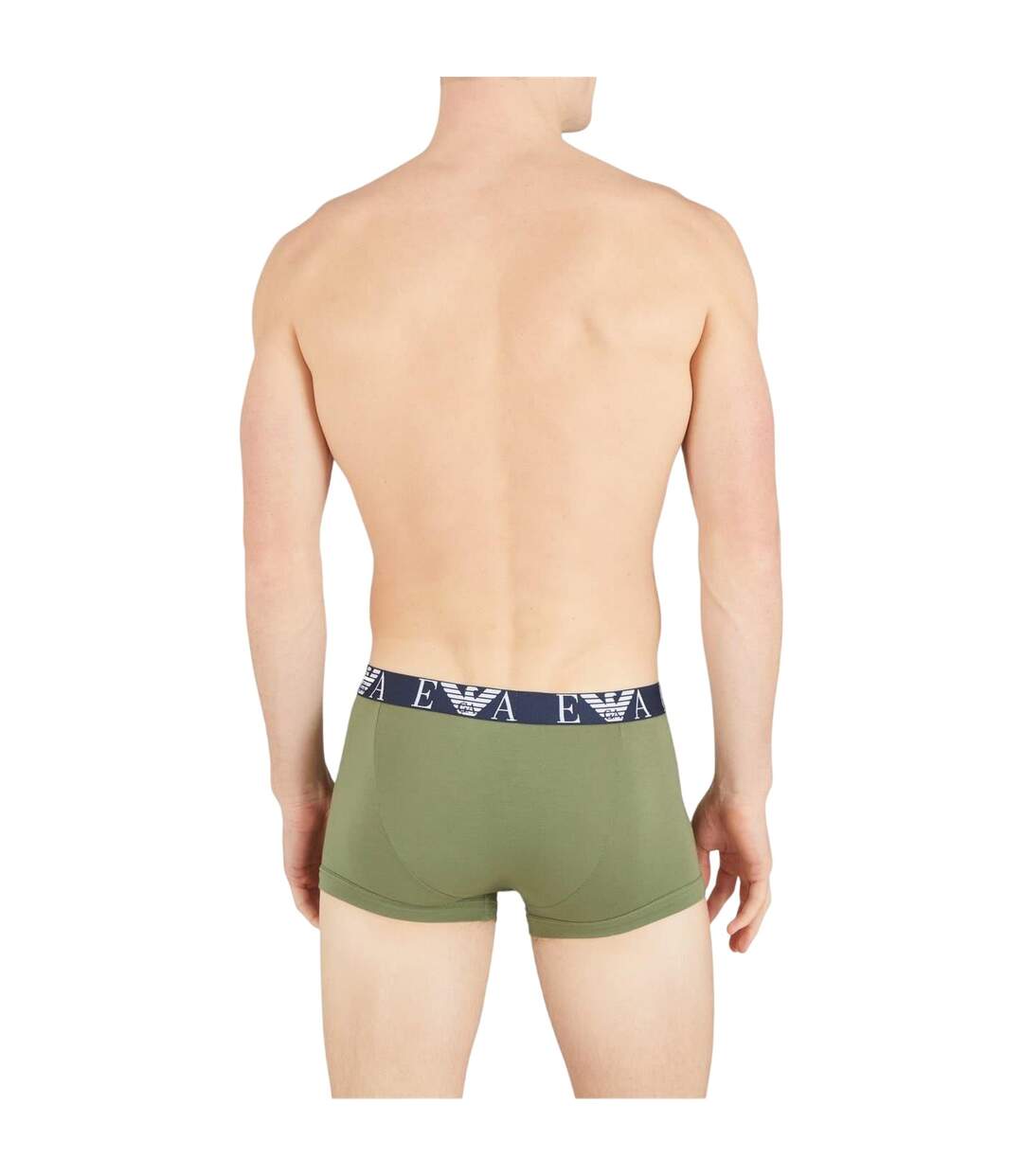 Pack Of 3  Mens Cotton Blend Boxer Shorts  Green Blue Red Emporio Armani-3