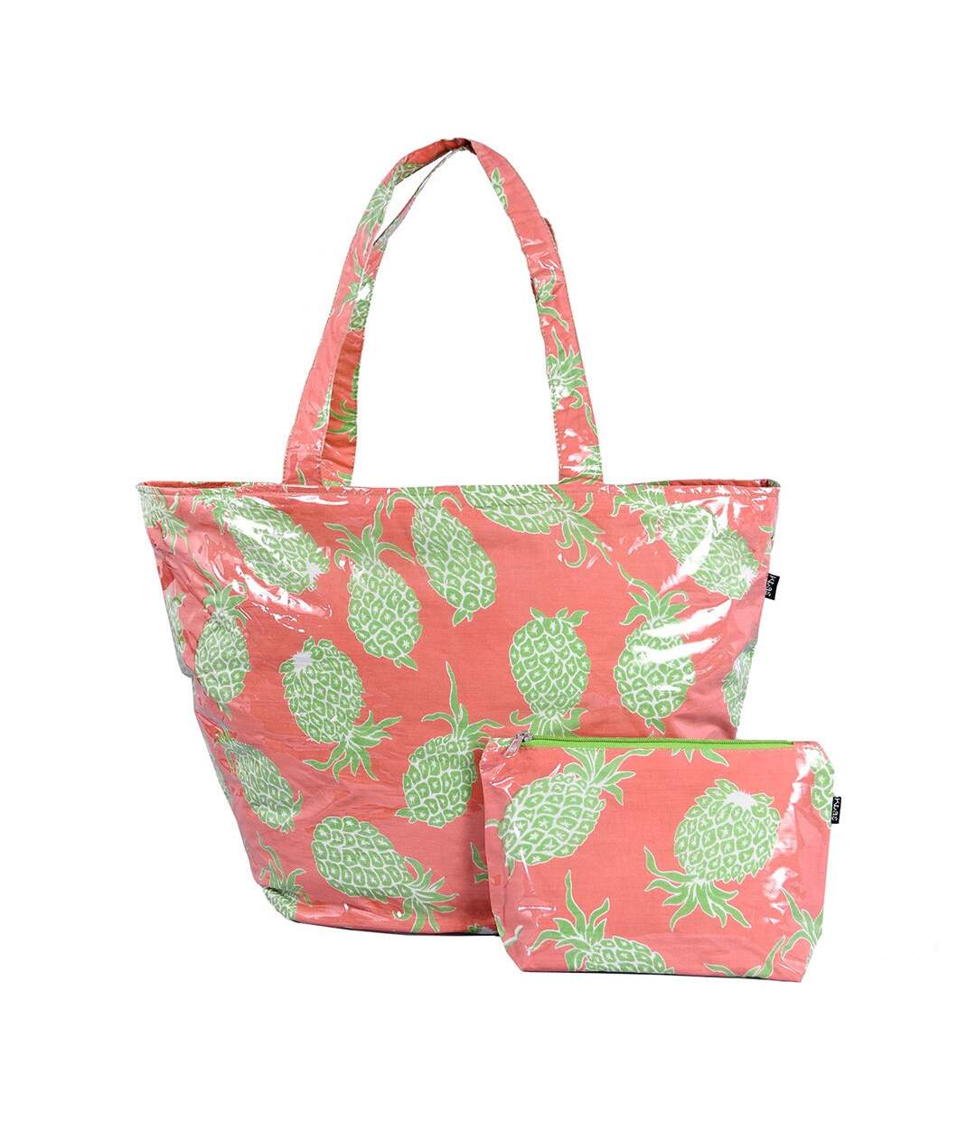 Sac plage et pochette maillot Ananas-1