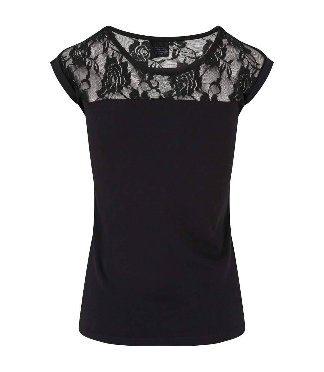 Haut Motif/style Dentelle Femme Noir Urban Classics-2