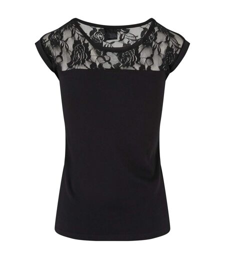 Haut Motif/style Dentelle Femme Noir Urban Classics