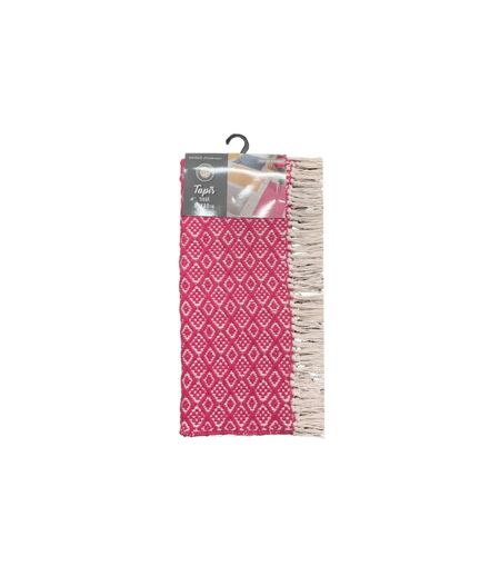 Tapis Tissé à Franges Pithaya 50x80cm Rose
