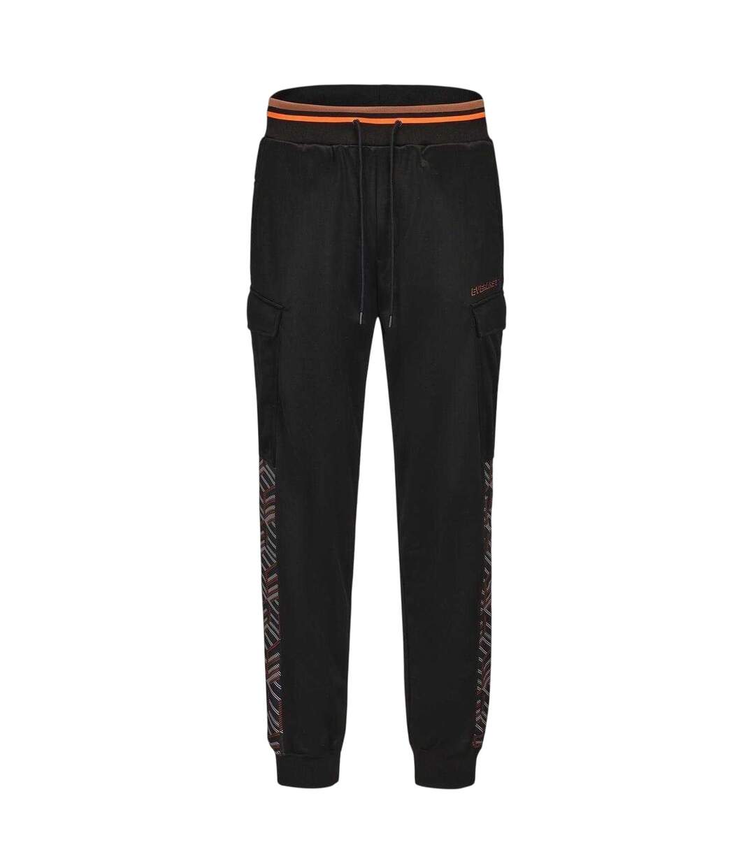 Pantalon De Jogging Motif/style Géométrique Homme Noir Everlast-1