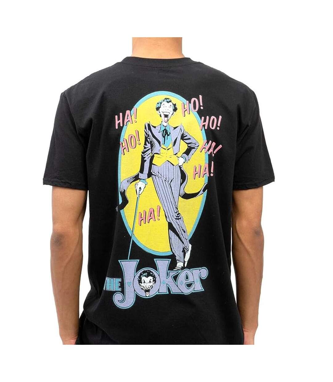 T-Shirt noir homme dc comics joker cane-2