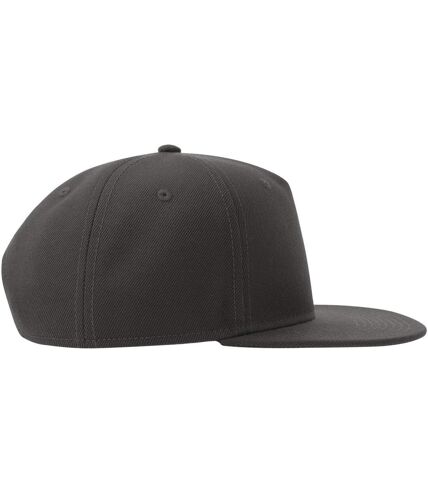 Atlantis Unisex Adult 5 Panel Snapback Baseball Cap (Dark Grey) - UTAB633