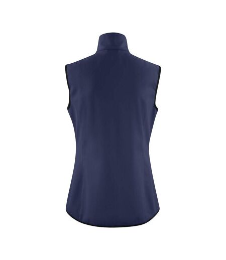 Womens/ladies Trial Softshell Gilet Navy Printer