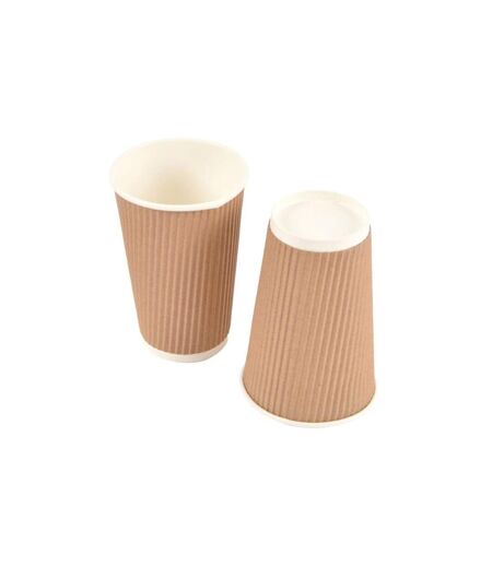 Lot 20 Gobelets en Carton Ondule 35cl Marron