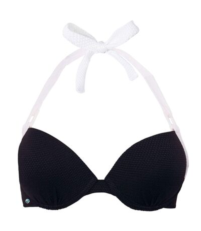 Haut de maillot push-up noir/ivoire Yéyé by Brigitte Bardot