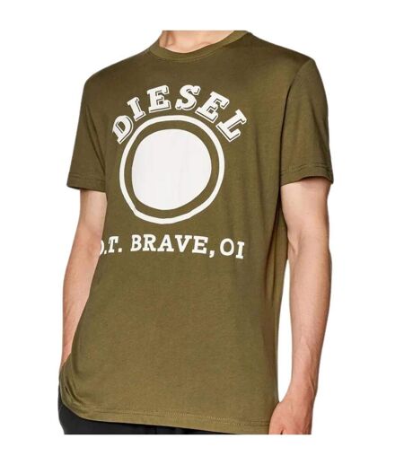 Mens 1976 Varsity Logo T-shirt Ivy Green Diesel