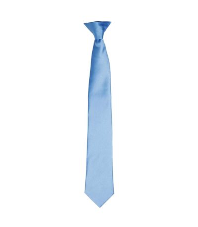 Premier Unisex Adult Satin Tie (Mid Blue) (One Size)