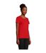 T-shirt Pioneer Femme Rouge SOLS-3