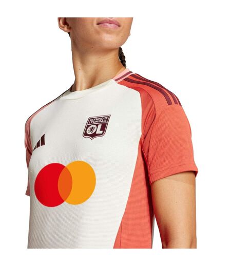 Womens/ladies 24/25 Adidas Jersey Ivory Olympique Lyonnais