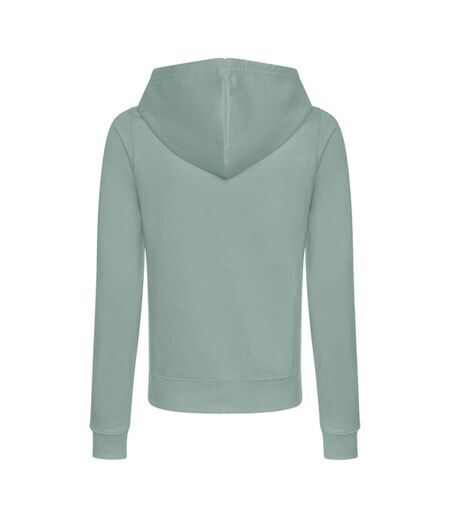 Sweat À Capuche College Femme Vieux Vert Awdis