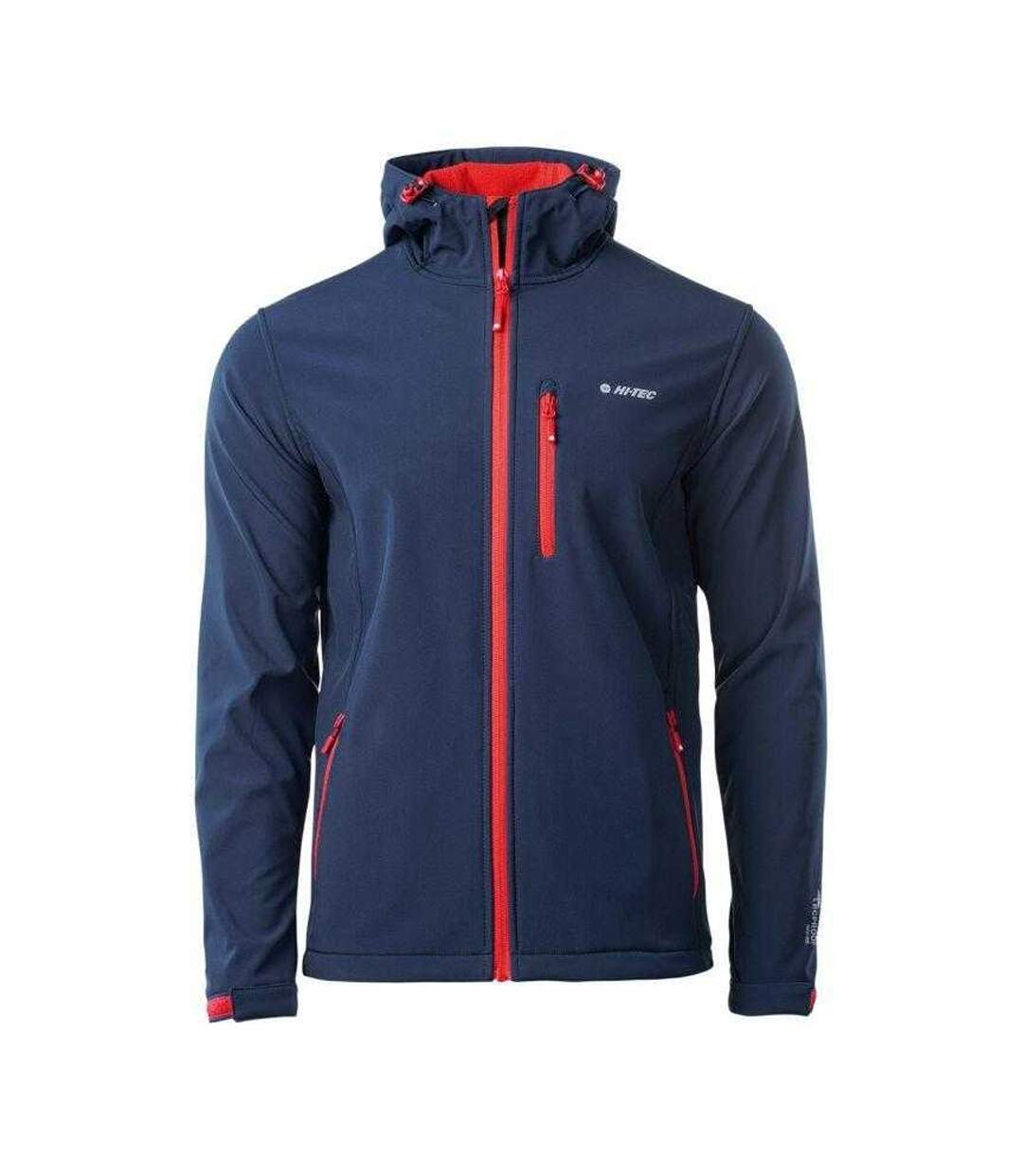 Veste Softshell Caen Homme Bleu Marine Foncé Hi-Tec-3