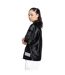 Womens/ladies Printed Relaxed Fit Overshirt  Black Puma-4